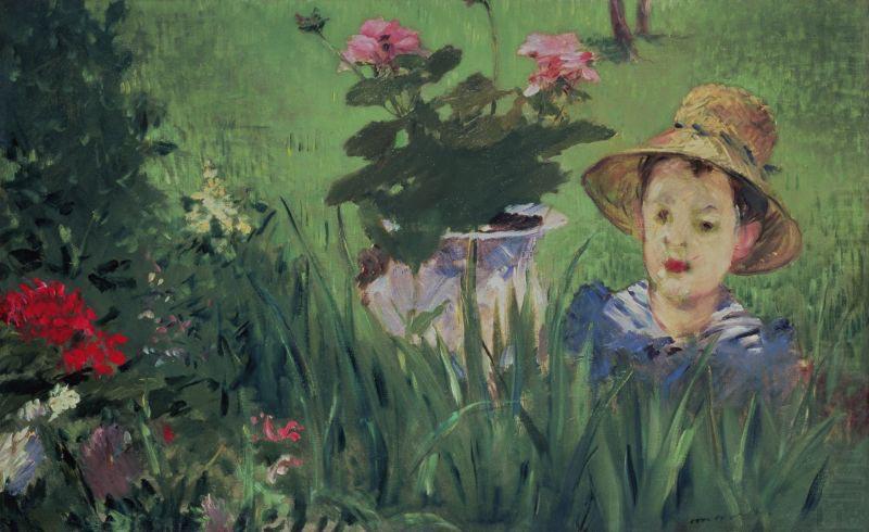 Edouard Manet Boy in Flowers china oil painting image